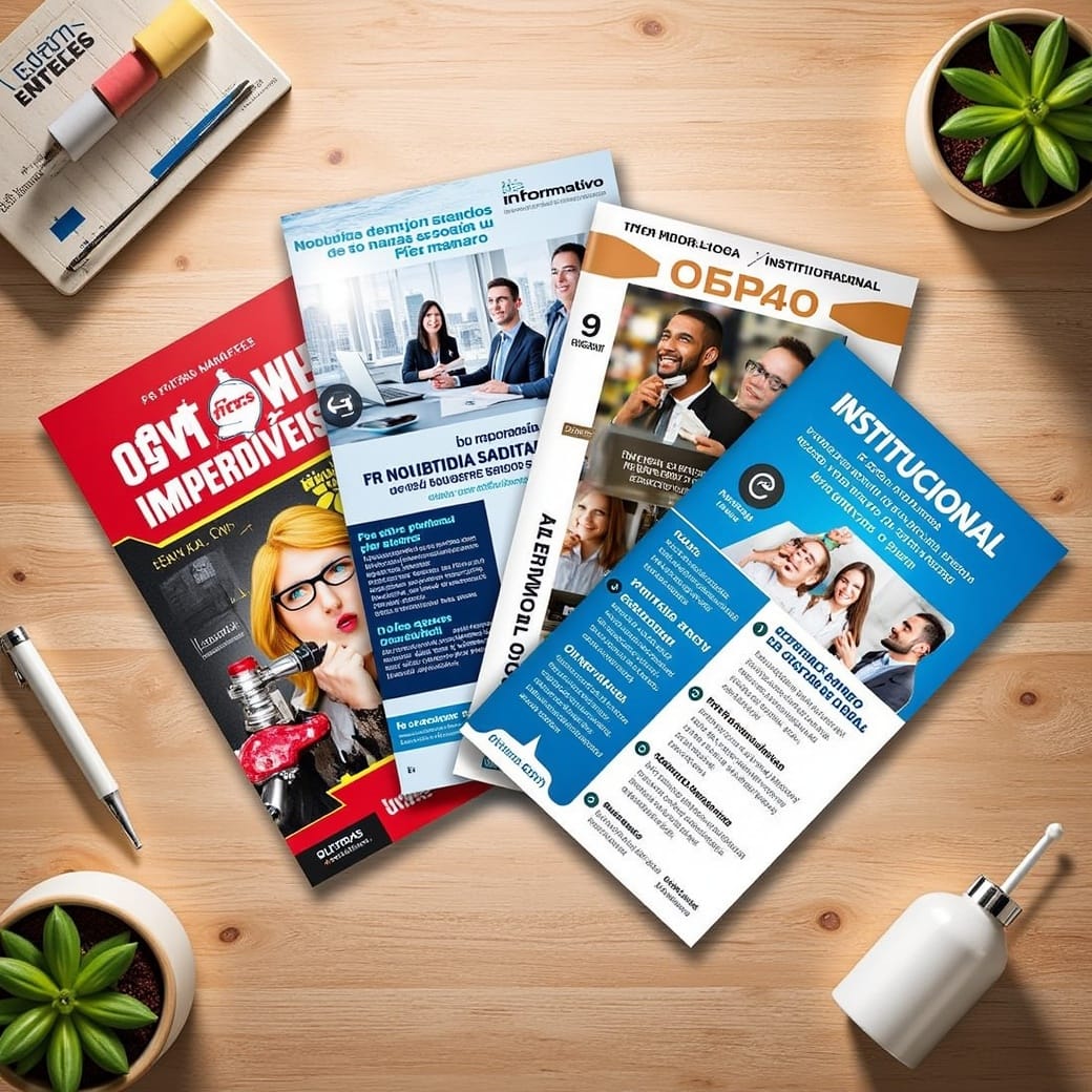 folder e mala direta Panfletos