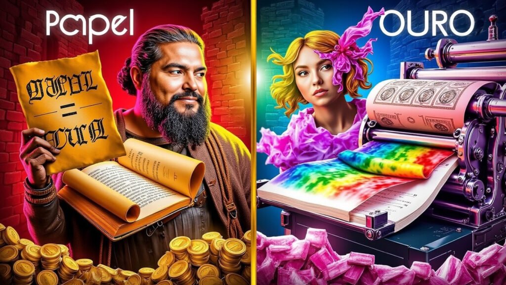 Papel e o ouro