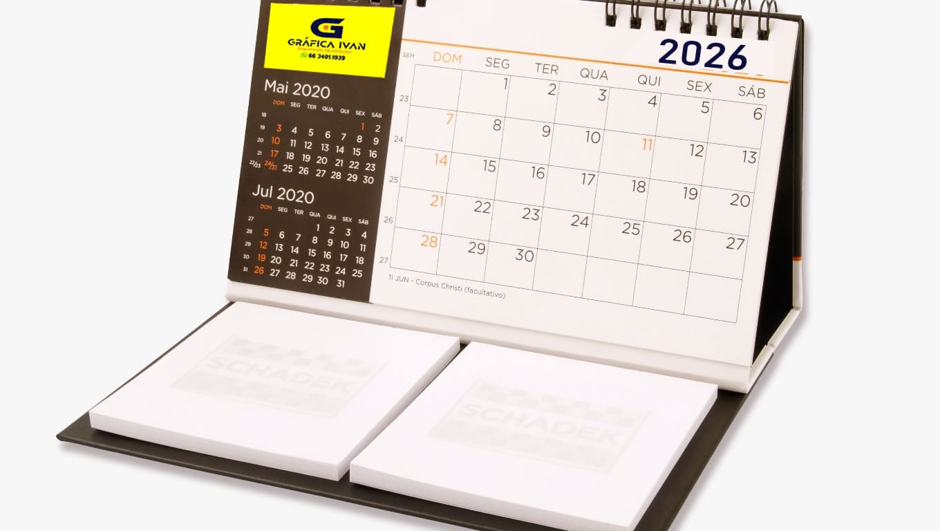Gráfica Ivan | Calendários Personalizados: Praticidade, Estilo e Divulgação Gráfica Ivan | Calendários Personalizados: Praticidade, Estilo e Divulgação